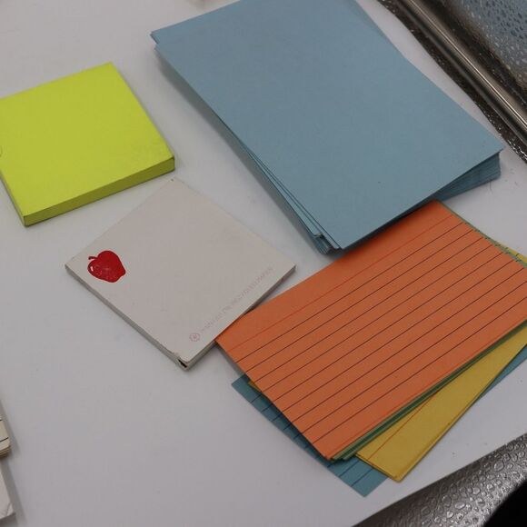 Vintage Paper Lot Writing Pads Index Cards Desk Teacher Rescue Lot - Picture 9 of 12